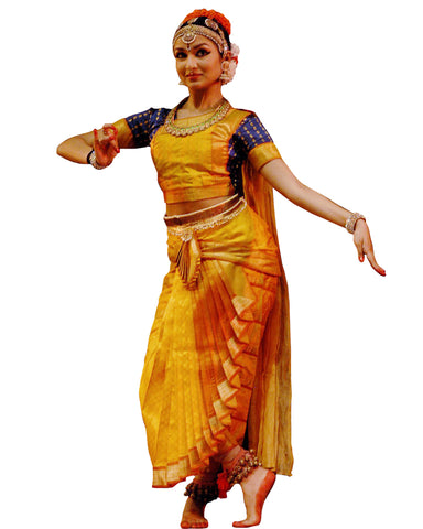 Yellow Bhatatnatyam Dance Dress