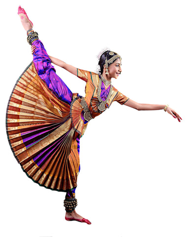 Purple Color Bhatatnatyam Dance Dress