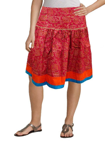 Khari Print Cotton Skirt