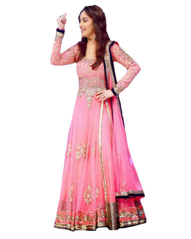 Bollywood Pink Long Stylish Gown