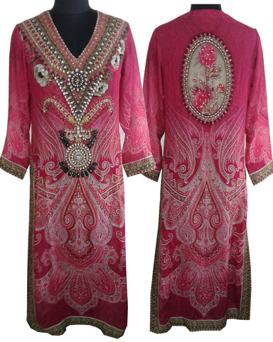 Pink Color Digital Print Kurti Cum Salwar Suit
