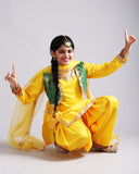 Punjabi Bhangra Dance Yellow Costume