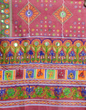 Red & Green Color Cotton Navratri Chaniya Choli