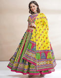 Red & Yellow Color Cotton Navratri Chaniya Choli