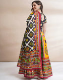 Black & Maroon Color Cotton Navratri Chaniya Choli