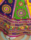 Blue & Yellow Color Cotton Navratri Chaniya Choli