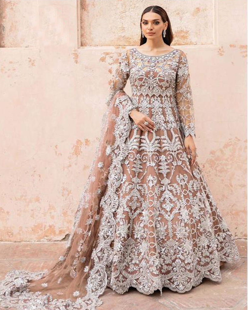 Beige Colour Designer Party wear Gown Beige Colour Designer Party wear Gown