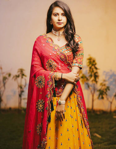 Navratri Special Printed Lehenga Choli with Dupatta Set
