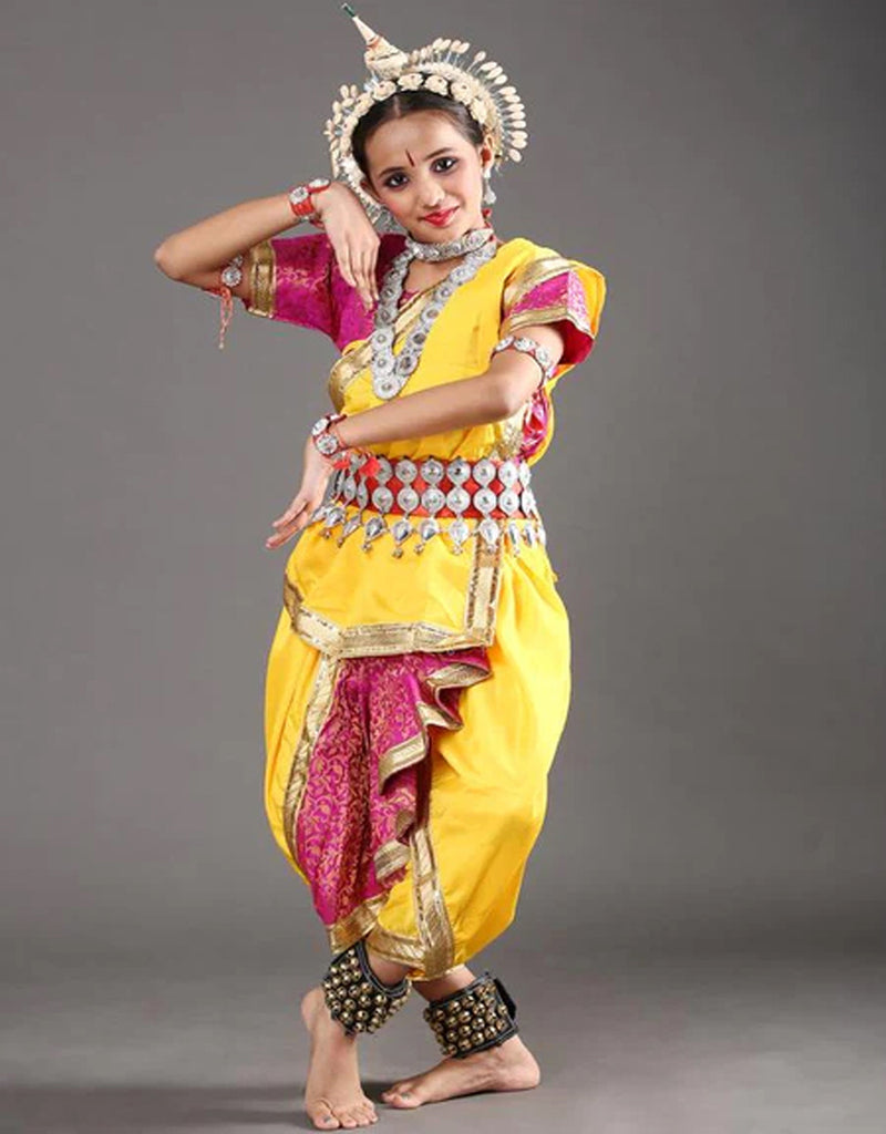 dress for classical dance Bharatanatyam Saree Indian Classical Dance Costume for Girls