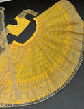 Haldi yellow Designer Lehngha choli