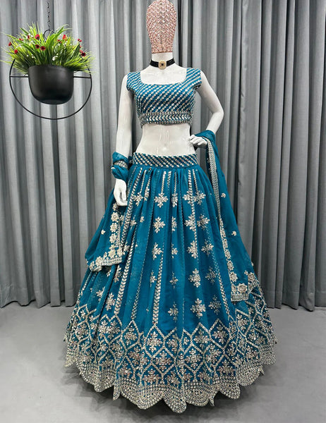 Blue Color Designer Lehenga Choli