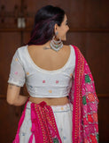 Navratri Special Amazing White Color Lehenga Choli