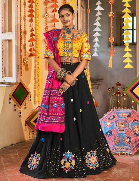 Navratri Ras Multi Color Special Designer Lehenga