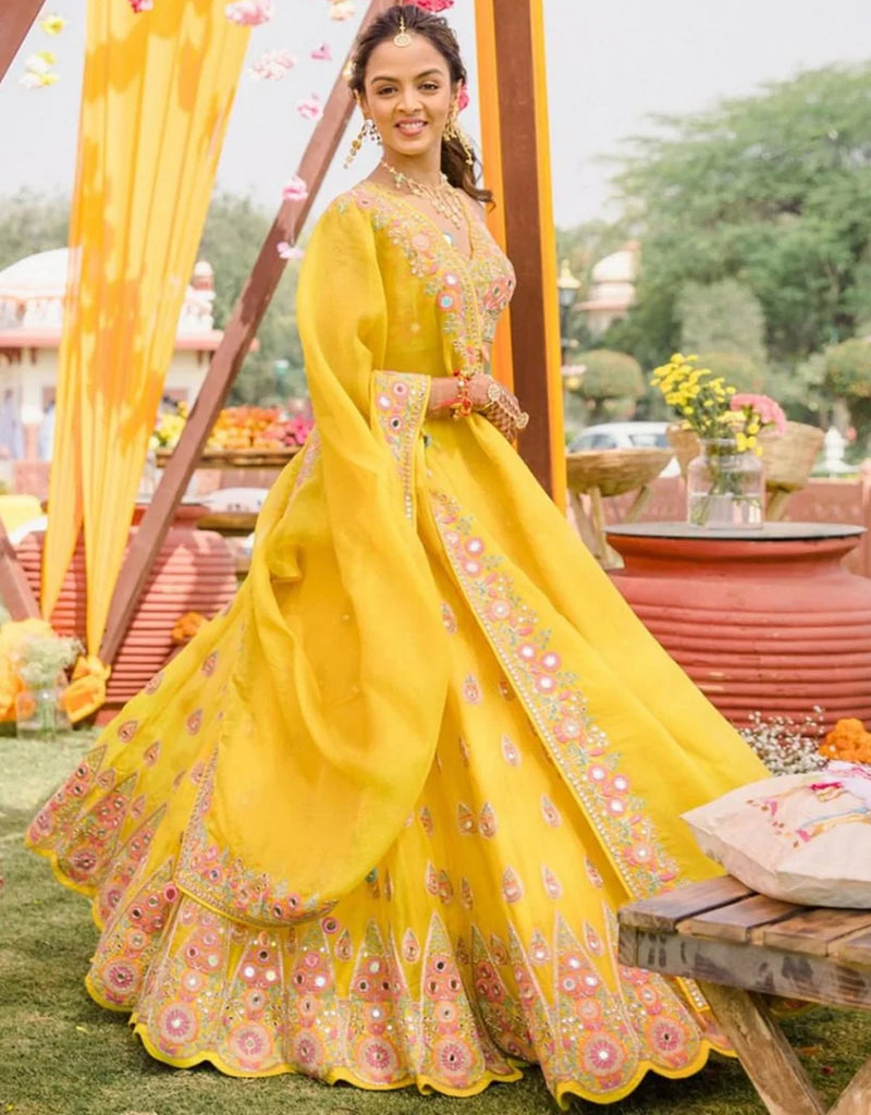 Designer Yellow Color Lehenga choli – Sulbha Fashions
