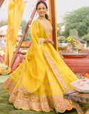 Designer Yellow Color Lehenga choli