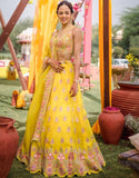 Designer Yellow Color Lehenga choli