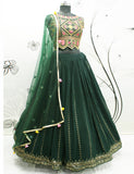 Designer Green Color Lehenga Choli