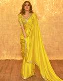 Yellow Designer Janhvi Kapoor Saree