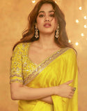 Yellow Designer Janhvi Kapoor Saree