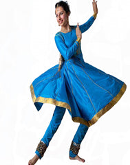Blue Kathak Dance Costume