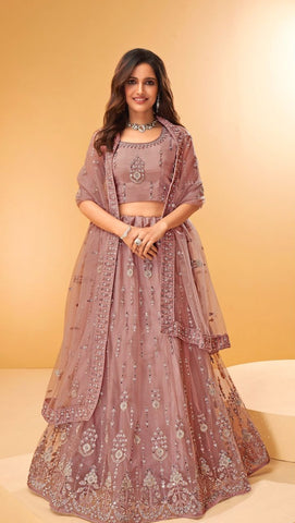 Vintage Rose Designer Lehenga