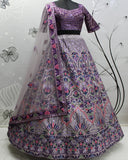 Designer Dusty Purple Color Lehenga Choli