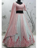 Party Wear Pink Color Lehenga Choli