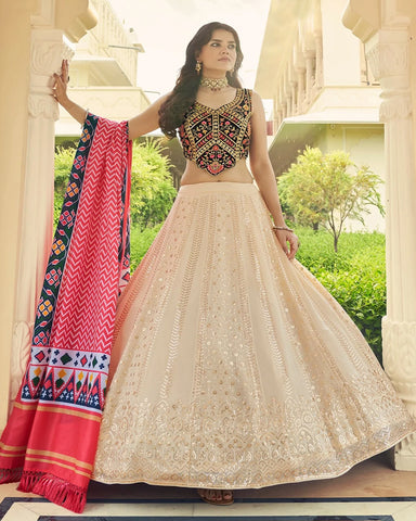 Designer Embroidered Sequince Work Lehenga Choli