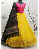 Yellow Color Designer Embroidered Sequince Work Lehenga Choli