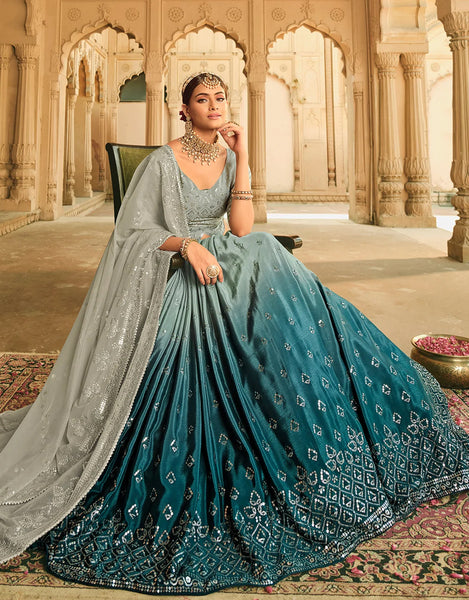 Designer Grey Color Lehenga Choli – Sulbha Fashions