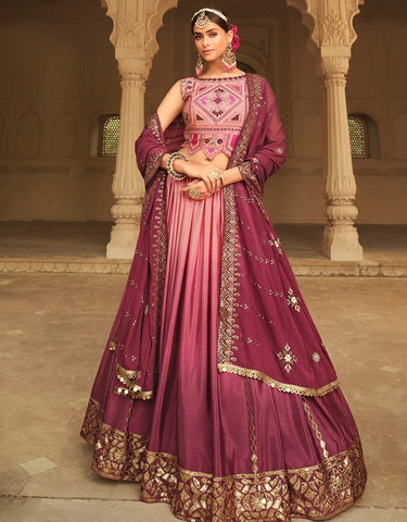 Designer Pink Color Lehenga Choli