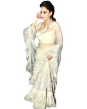 Bollywood White Color Madhuri Lehenga