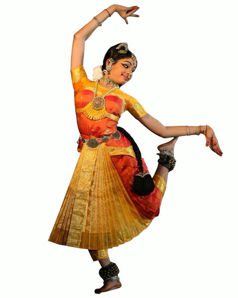 Orange & Yellow Classical Dance Dress