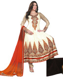 Ethnic Designer Cream Color Anarkali Suit