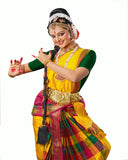 Multi & Yellow Color Classical Dance Dress