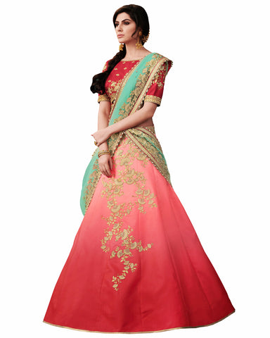 Red Color Party Wear Designer Lehenga Choli