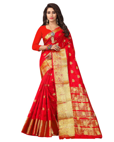Red Color Banarsi Saree