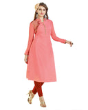 Peach Color Glam Kurti