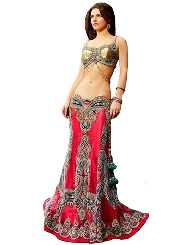 Red And Golden Lehnga