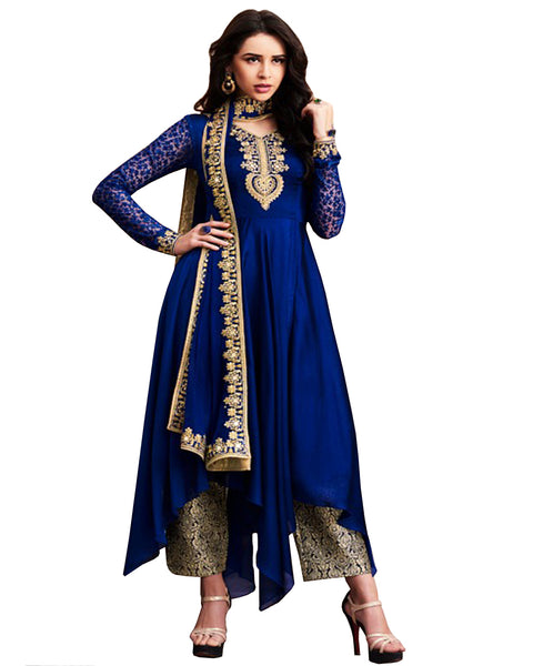 Nevy Blue Designer Party Wear Palazzo Suit
