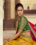 Premium Quality Pure Silk Lehenga and Blouse with Beautiful Silk Dupatta for Special Occasion