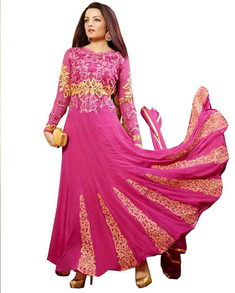 Rich Look Pink Anarkali Salwar Suit