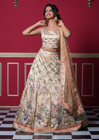 Beautiful White Color Designer Lehenga Choli