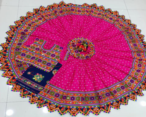 Navratri Special Pink Color Traditional Chaniya Choli