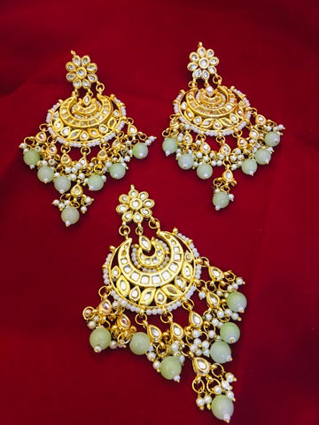 Sky And Silver Penant With Earrings