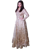 Bollywood Gold Color Aiswarya Heavy Anarkali Gown