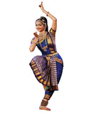 Blue Bhatatnatyam Dance Dress