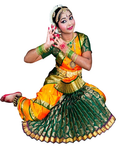 BHARATHANATYAM Costume SUNPLEAT CUSTOMMADE Fullest Please Provide  Measurements We Will Make It for You - Etsy