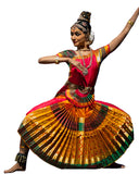 Yellow,Green and Pink Dress Andhra Natyam Dance Dress