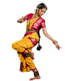 Pink And Yellow Dress Andhra Natyam Dance Dress